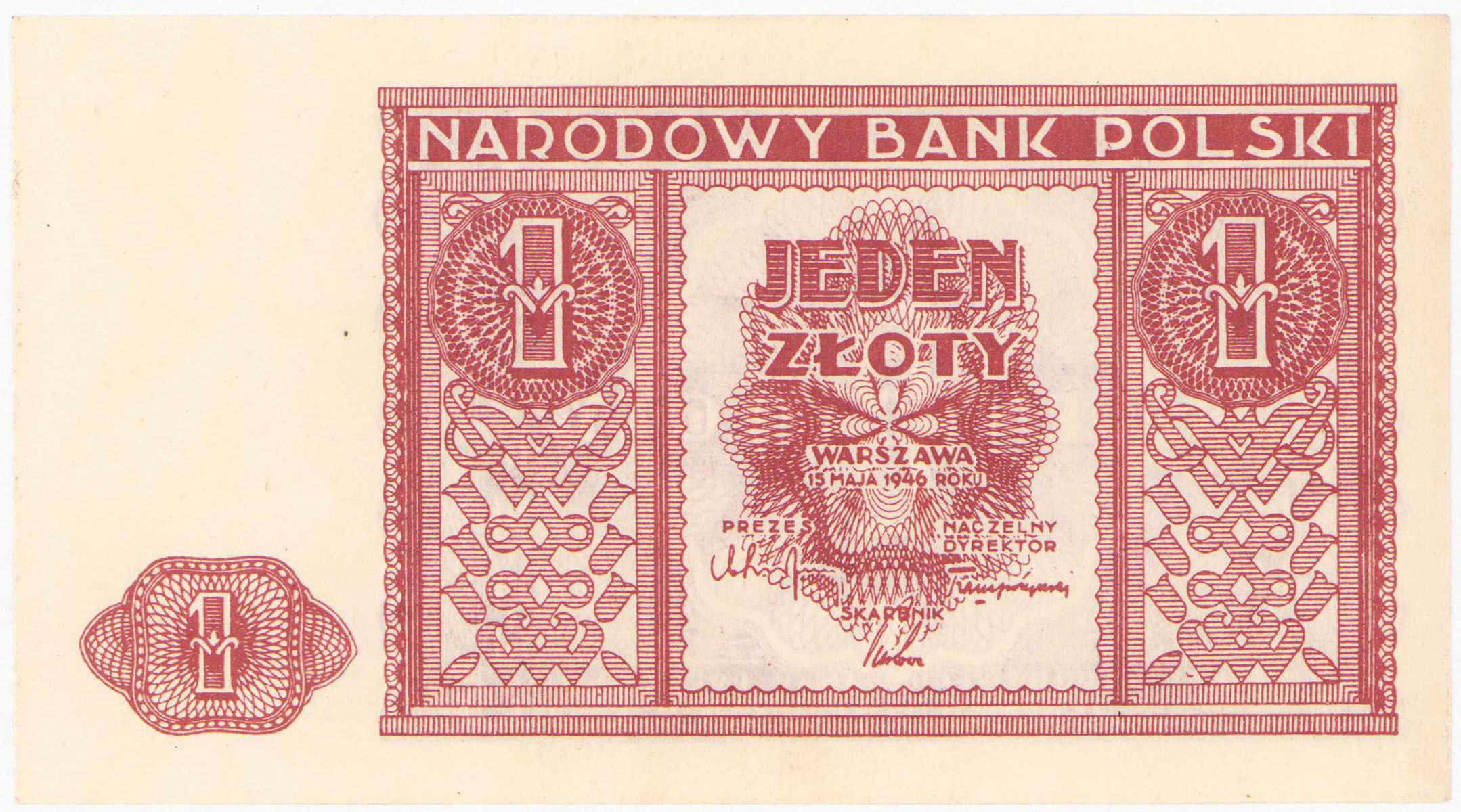 1 złoty 1946 - PIĘKNY